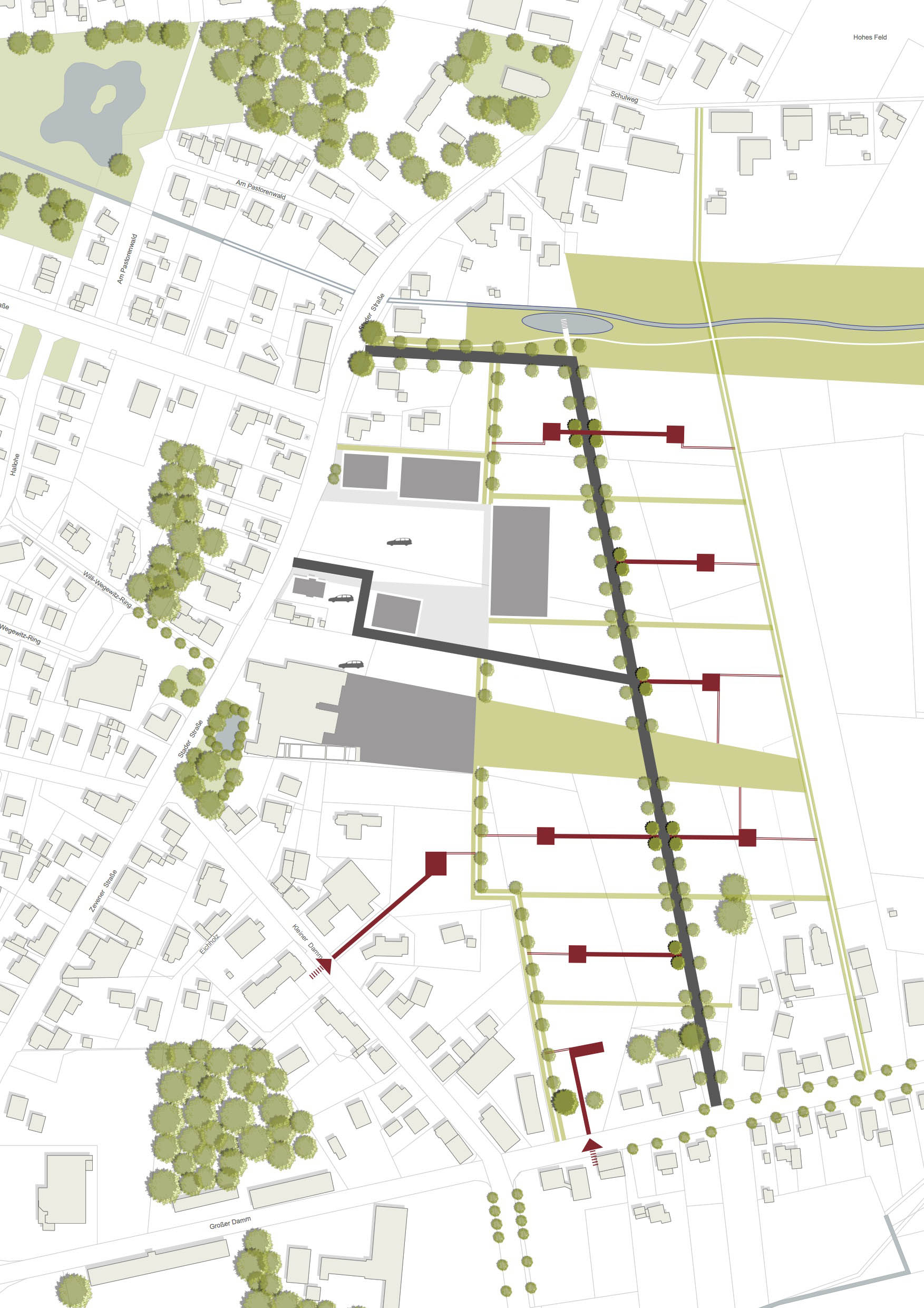 Städtebaulicher Rahmenplan und Entwurf, Gemeinde Ahlerstedt