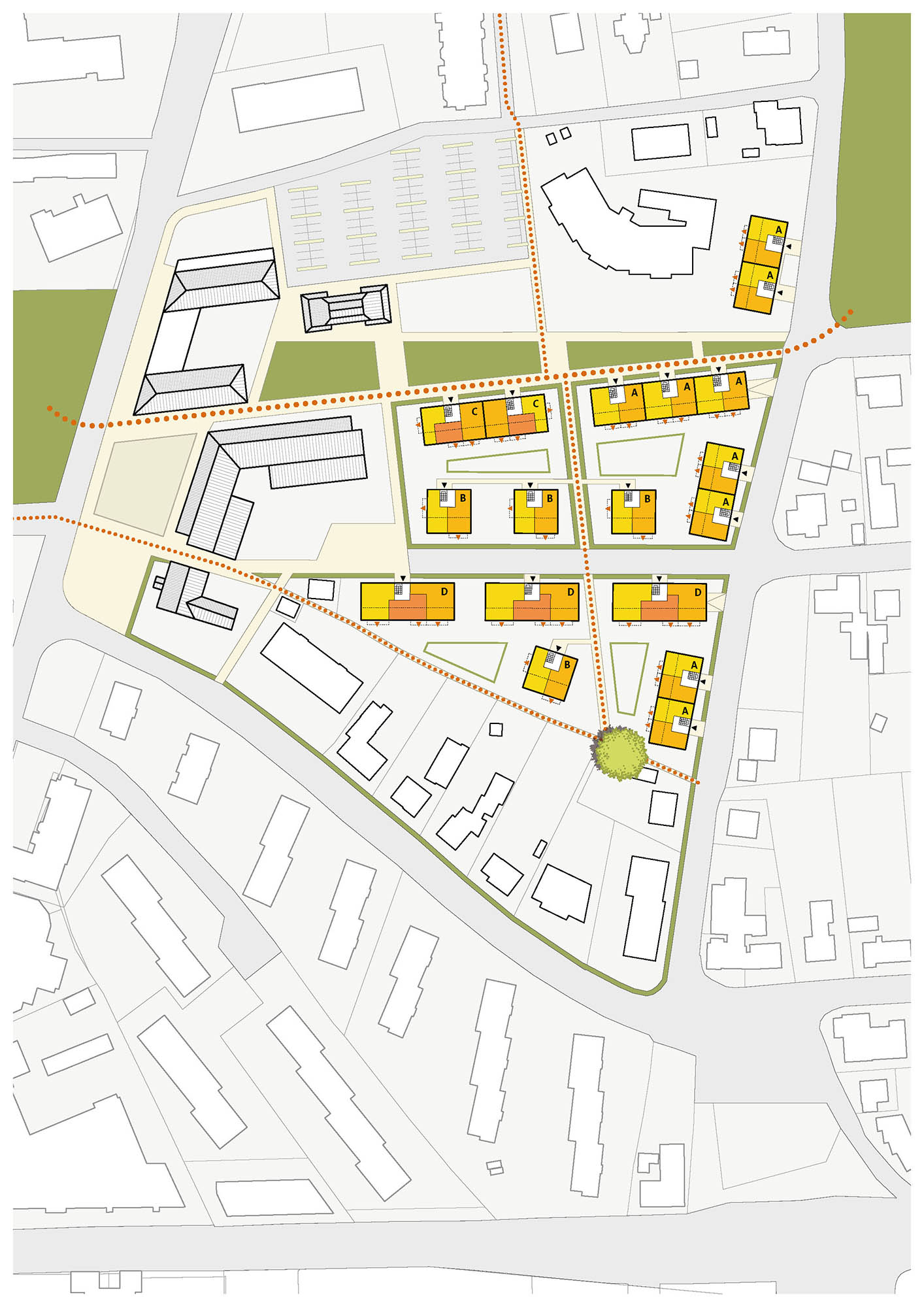 Plan Städtebau „Achtern Höben – Ein Anger für Wentorf“ – Wettbewerb, Gemeinde Wentdorf