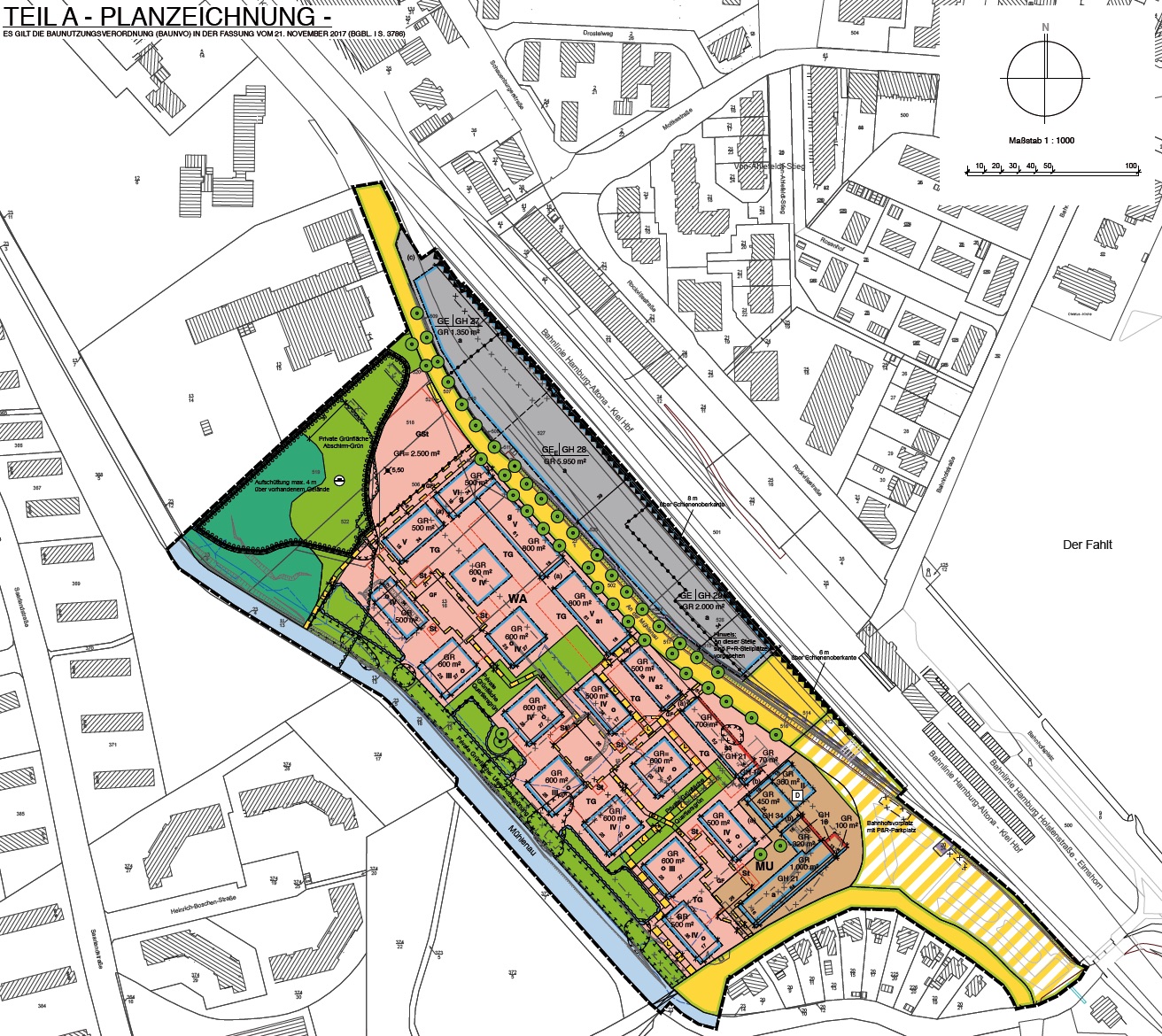 Bebauungsplan 149 „Mühlenauquartier“, Stadt Pinneberg
